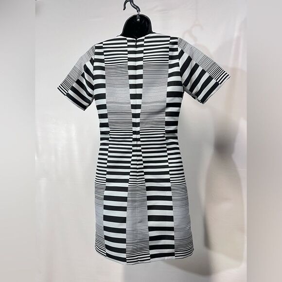 HUNTER BELL‎ Black and white stripe shift dress size M. - Picture 7 of 13